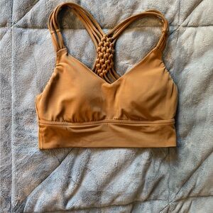 Aerie Brown Braided Strap Sports Bra